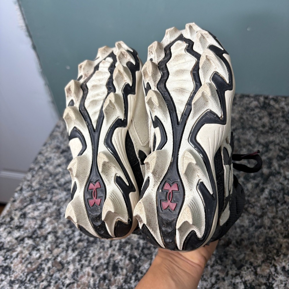 Under Armour Harper 7 Mid RM Baseball Cleats Kids 12K Black White 6000725-001 - Picture 5 of 6